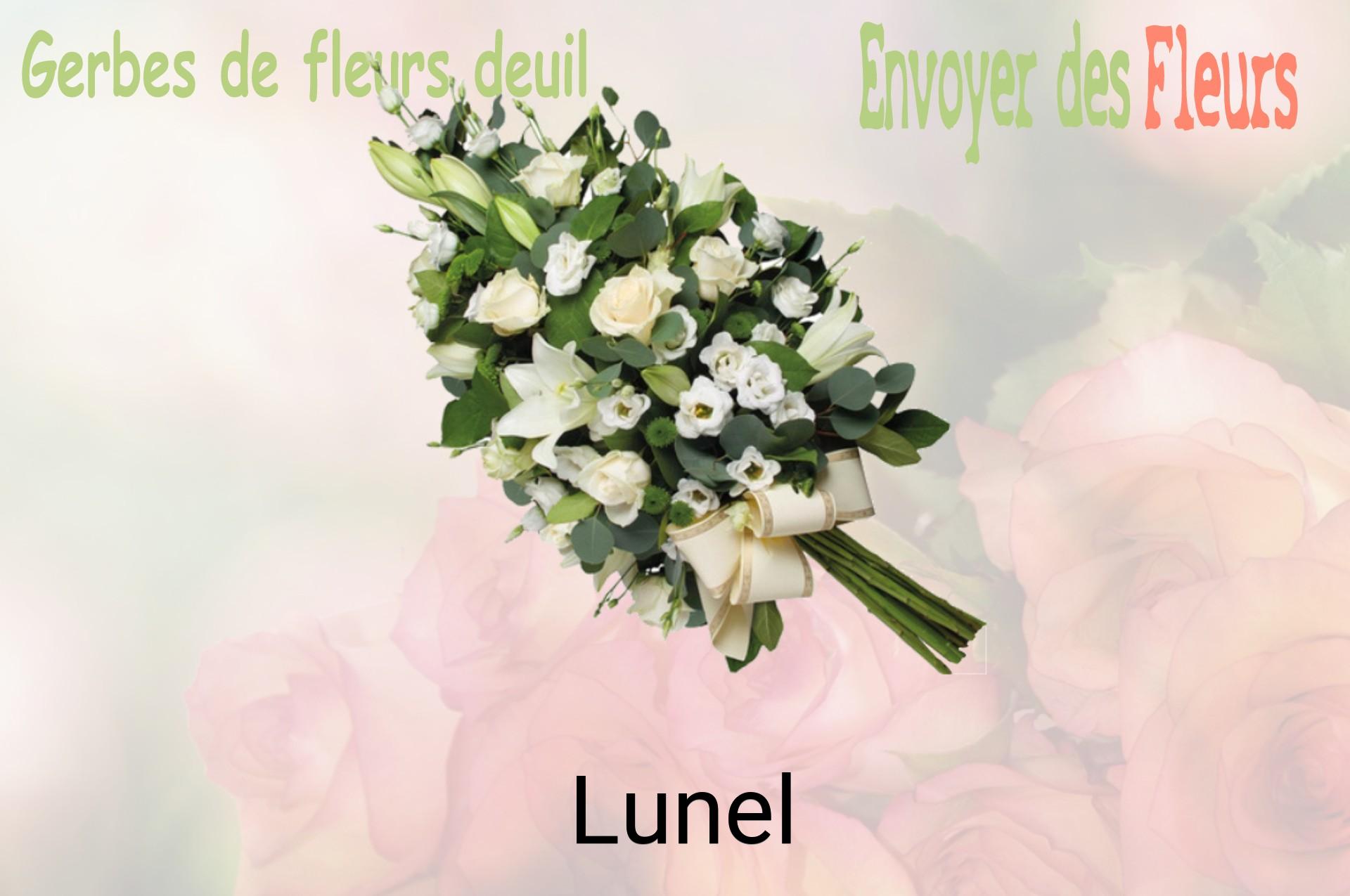 Gerbe de fleurs de deuil livrée à Lunel